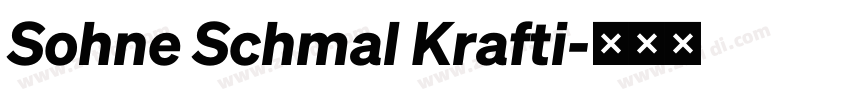 Sohne Schmal Krafti字体转换